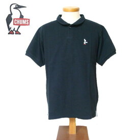 チャムス ショールカラー ポロシャツ CHUMS Booby Shawl Polo Shirt メンズ 半袖ポロシャツ CH02-1140 -ブラック