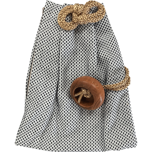 お祭用品 巾着腰下げ 晒本刺子 白  お祭り用品 お祭衣装 財布入れ 巾着袋 キンチャク 財布入れ 小物入れ ポーチ 和装 和柄 綿 【送料無料ライン/39ショップ】