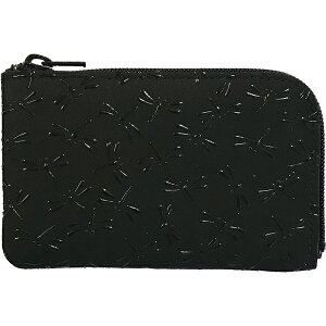 印伝財布 印傳屋上原勇七 INDEN-YA No.1001小銭入れ 008とんぼ 黒地黒漆 【楽ギフ_包装】  甲州印伝 甲州印傳 インデンヤ 鹿革に漆付け 和柄 和装 日本製 鹿皮 ディアースキン レザー サイフ さ