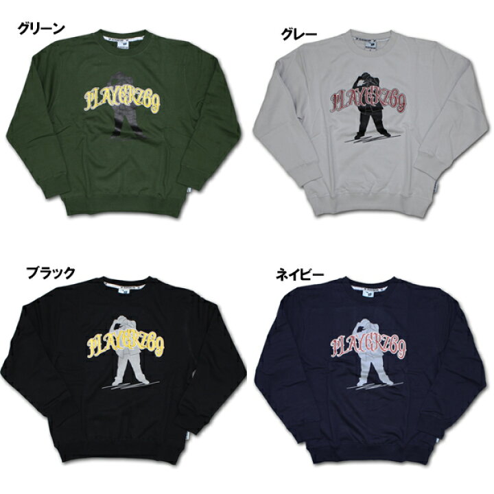 楽天市場】PLAYERZ69（プレイヤーズ69）クルーネックプリント 