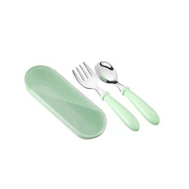 子供用 スプーン＆フォークセット カトラリーセット 離乳食 ベビースプーン ベビー食器 子供用スプーン 子供用フォーク 持ち歩き スプーンフォークセット キッズスプーン キッズフォーク