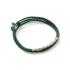 【ポイント10倍！8/4 01:59まで】phaduA（パ・ドゥア） ワックスコード カレンシルバー チューブ 3wayアクセサリー / メンズ / レディース / ペア可 / アンクレット / ブレスレット / ネックレス / ミサンガ