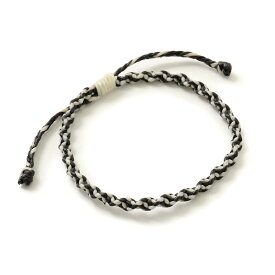 【10％OFFクーポン対象】phaduA（パ・ドゥア） アンクレット ワックスコード 2トーン / つけっぱなし ペア メンズ / レディース / ミサンガ