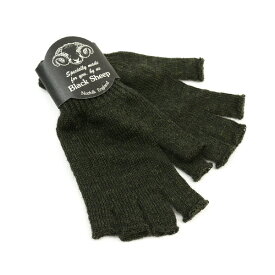 【スーパーSALE限定クーポン対象】BLACK SHEEP（ブラックシープ） フィンガーレス ニットグローブ / ウール 手袋 指なし 指切れ / メンズ レディース / イギリス製