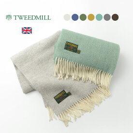 TWEED MILL（ツイードミル） 75×168 フィッシュボーン ブランケット ウールニー ラグ / ヘリンボーン レディース メンズ ユニセックス ストール ひざ掛け ショール ウール 大判 ギフト プレゼント FISH BONE KNEE RUG