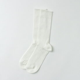 ROTOTO（ロトト） R1461 リネンコットンリブソックス / 靴下 麻 綿 メンズ レディース 日本製 LINEN COTTON RIBBED CREW SOCKS