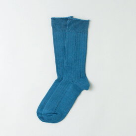 ROTOTO（ロトト） R1461 リネンコットンリブソックス / 靴下 麻 綿 メンズ レディース 日本製 LINEN COTTON RIBBED CREW SOCKS