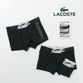 LACOSTE（ラコステ） クロックプリント 3パック ボクサーパンツ / メンズ ボクサーパンツ 3枚セット コットン ストレッチ