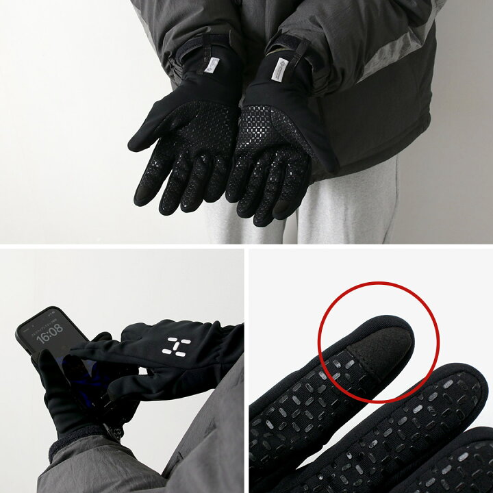楽天市場】HAGLOFS（ホグロフス） ボウ ウインドストッパー グローブ  