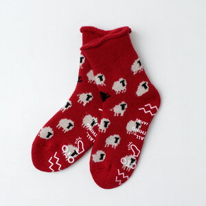 ROTOTO�i���g�g�j�p�C�� ���[���\�b�N�X �V�[�v / �����Y ���f�B�[�X ���j�Z�b�N�X �C�� ���{�� PILE ROOM SOCKS SHEEP R1559