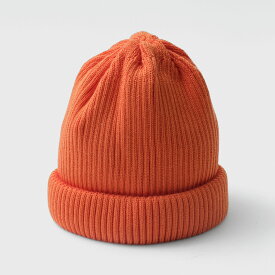 ROTOTO（ロトト） コットン ロールアップビーニー / メンズ レディース 帽子 ニット帽 綿100％ 日本製 COTTON ROLL UP BEANIE