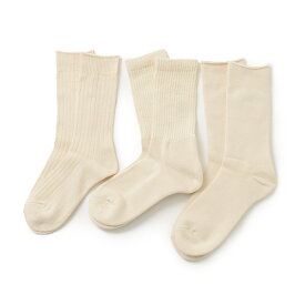 ROTOTO（ロトト） R1123 デイリー 3パック ソックス / 靴下 オーガニックコットン / メンズ / レディース / 日本製 / DAILY 3 PACK SOCKS