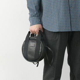 【スーパーSALE限定クーポン対象】FUJITO（フジト） レザー ヘルメットポーチ / メンズ 鞄 バッグ 2WAY ショルダー ハンド 革 日本製 ミリタリーLeather Helmet Pouch