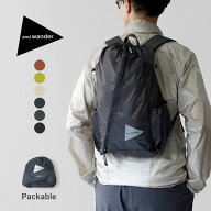 【20％OFFクーポン対象】AND WANDER（アンドワンダー） シル デイパック リュック / メンズ レディース …