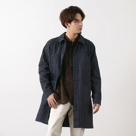 FOB FACTORY（FOBファクトリー） F2408 フレンチ デニムコート ウォバッシュ / コットン / メンズ / 日本製 / FRENCH DENIM COAT