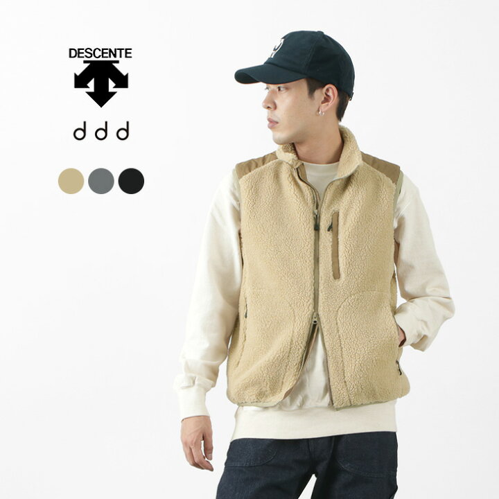 楽天市場 Descente Ddd デサントディーディーディー ボアフリースベスト メンズ トップス アウター Boa Fleece Vest Dhusjc35 ｒｏｃｏｃｏ Attractive Clothing