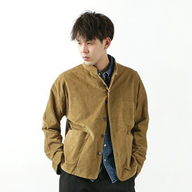 【50％OFF】SLOW HANDS（スローハンズ） 別注 リブレスコード オリエンタル ジャケット / メンズ / S SJ-6 / RIBLESS CORD ORIENTAL JACKET【セール】