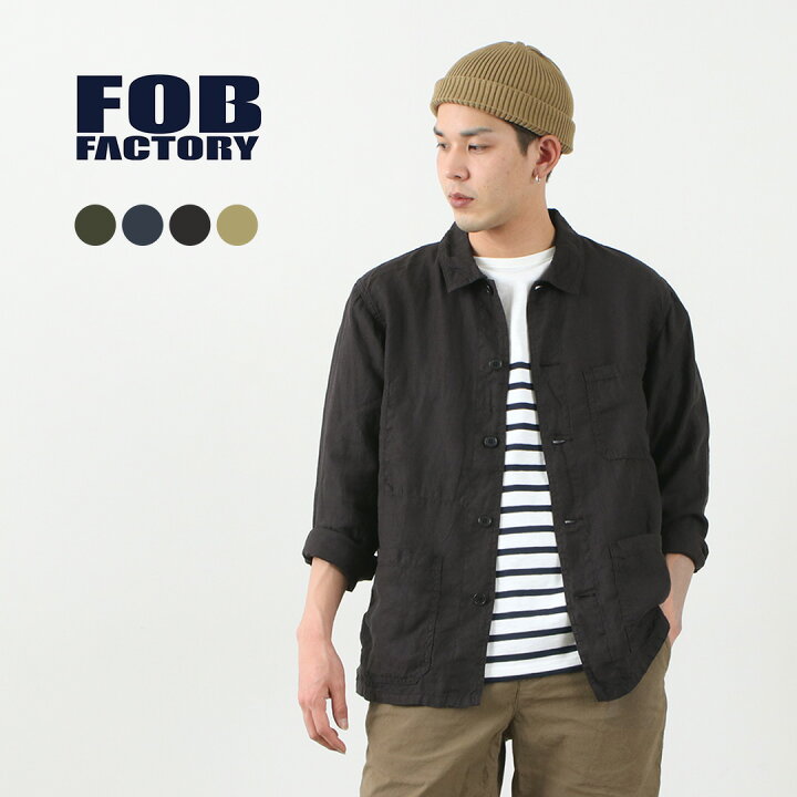 楽天市場】FOB FACTORY（FOBファクトリー） F2413 ヘンプシャツ 