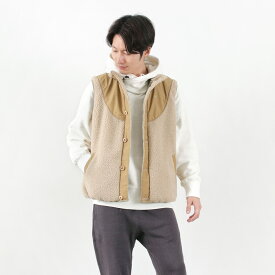 【30％OFF】GOHEMP（ゴーヘンプ） モンゴリアンベスト メンズ レディース アウター ボアフリース ユニセックス 防風 厚手 暖かい アウトドア ヘンプ MONGOLIAN VEST【セール】