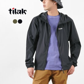 TILAK（ティラック） ティンドジャケット / メンズ ブルゾン ライトアウター ソフトシェル パッカブル アウトドア パーカー フード 無地 Tind Jacket