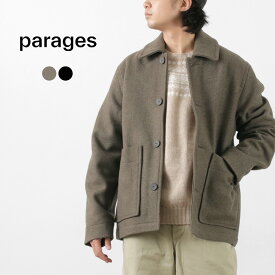【スーパーSALE限定クーポン対象】PARAGES（パハージ） オーブラック ウールジャケット / アウター ショートコート ブルゾン メンズ aubrac wool jacket