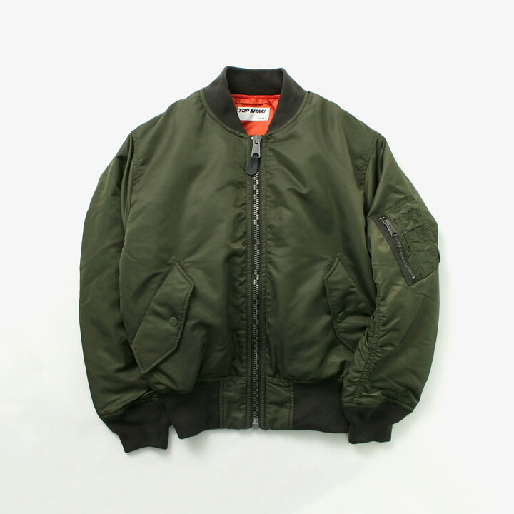 楽天市場】【30％OFF】TOP KHAKI（トップカーキ） MA-1 ナイロン 