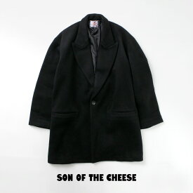 【スーパーSALE限定クーポン対象】SON OF THE CHEESE（サノバチーズ） ウール オーバーコート / アウター メンズ ビーバー ジャコート ジャコット Wool Over Coat