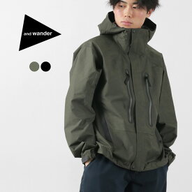 【10％OFFクーポン対象】AND WANDER（アンドワンダー） 2.5レイヤー ハイカー レインジャケット / メンズ アウター 防水 透湿 撥水 登山 アウトドア 羽織 2.5L hiker rain jacket