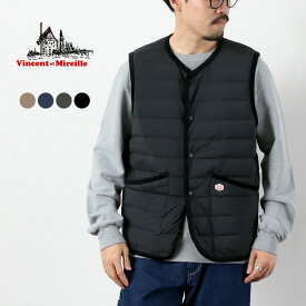 【10％OFFクーポン対象】VINCENT ET MIREILLE（ヴァンソン エ ミレイユ） ステッチレスダウン ベスト M / メンズ インナーダウン Stitchless down Vest