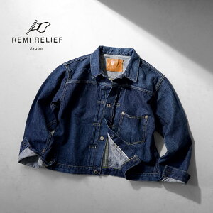 REMI RELIEF�i���~�����[�t�j 12oz�f�j�� ��탂�f��G�W���� �u���[ / �W���P�b�g �W�[�W���� �W���o�u�G�R�b�g�� ������ �I�[�K�j�b�N�R�b�g�� �����Y ���{�� 12oz DENIM WW2 JKT(BLUE)