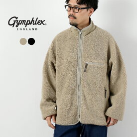 【10％OFFクーポン対象】GYMPHLEX（ジムフレックス） コージー ライトボア ブルゾン / メンズ フリース #GY-A0250 BOL_COZY LIGHT BOA BLOUSON
