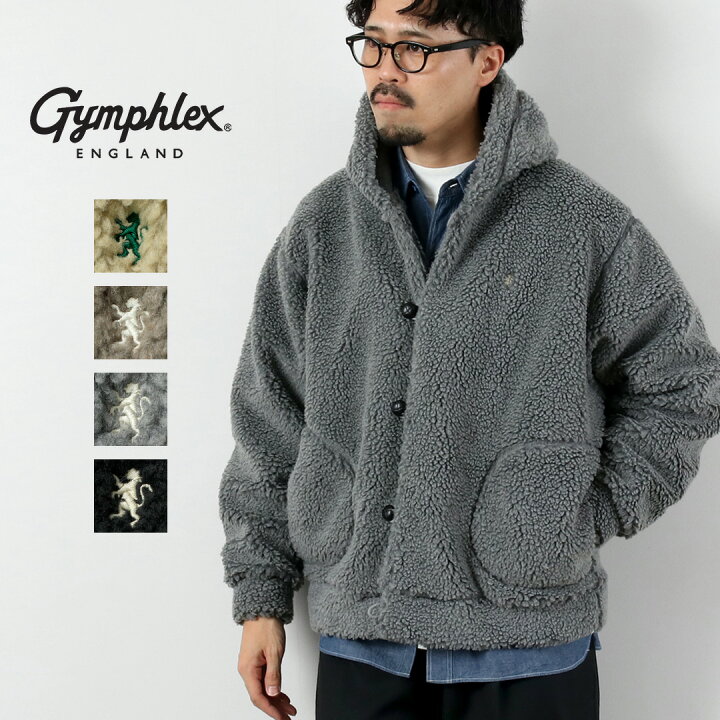 楽天市場】GYMPHLEX（ジムフレックス） ボア フードジャケット 