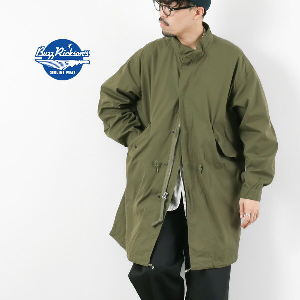 【10％OFFクーポン対象】BUZZ RICKSONS（バズリクソンズ） M-65 パーカー ノーフード / ジャケット コート　アウター メンズ ミリタリー ワーク 日本製