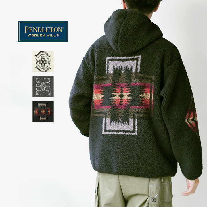 楽天市場】PENDLETON（ペンドルトン） ボア ジップフーディー 