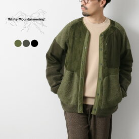 WHITE MOUNTAINEERING（ホワイトマウンテニアリング） パッチワークブルゾン / メンズ フリース ボア PATCHWORK BLOUSON