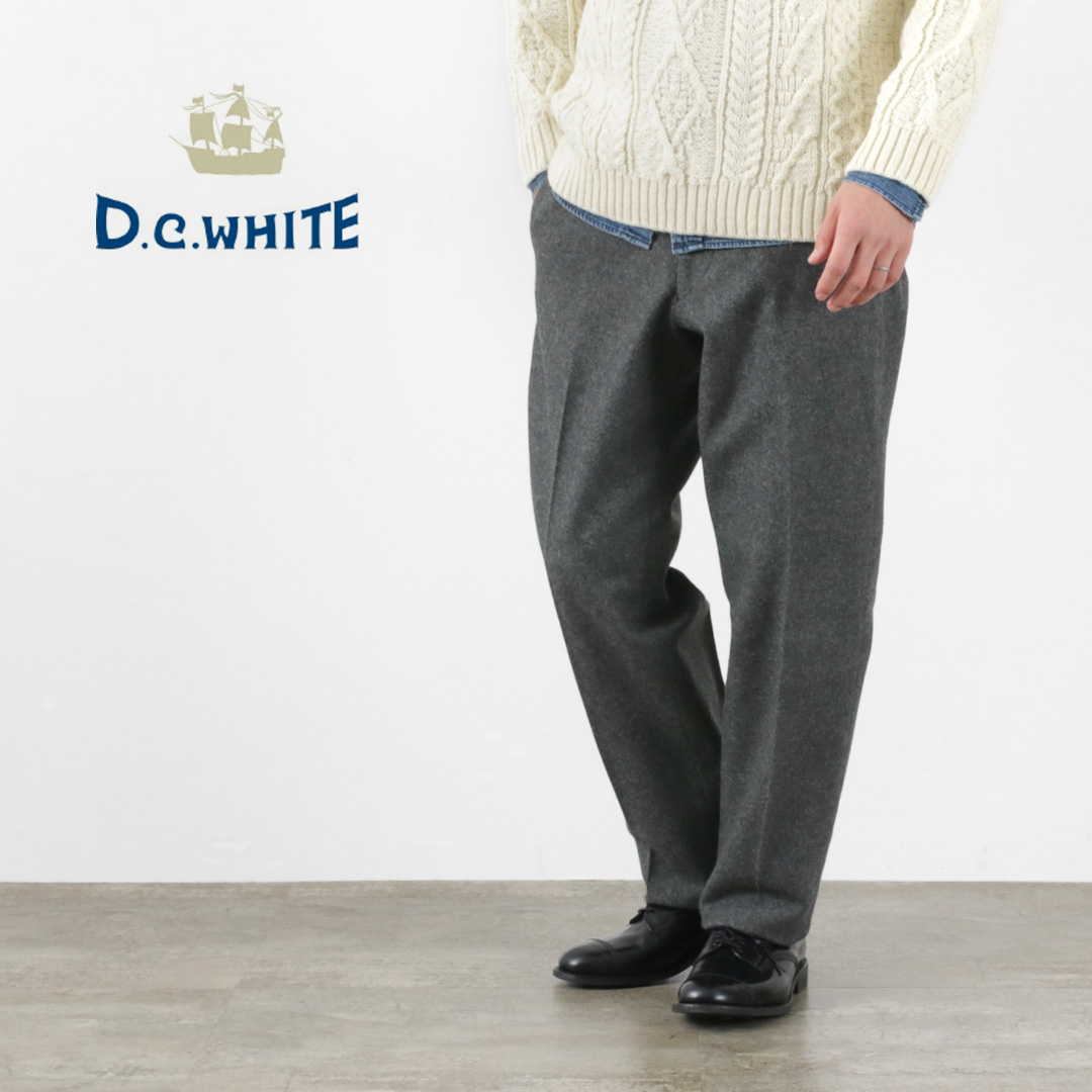 D.C.WHITE（ディーシーホワイト） ウールメルトン テーパードトラウザー メンズ スラックス パンツ 日本製 | ＲＯＣＯＣＯ  attractive clothing