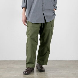 FUJITO（フジト） カーゴパンツ / メンズ 綿 コットン リップストップ ミリタリー ワイド Cargo Pants