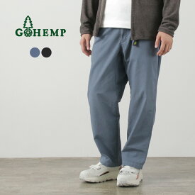 GOHEMP（ゴーヘンプ） ヘンプ ユーティリティー ベーシックパンツ ヘンプコトン リサイプルポリ / メンズ イージーパンツ 吸湿 速乾 撥水 ウエストゴム HEMP UTILITY BASIC PANTS