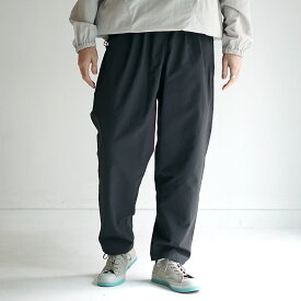 BURLAP OUTFITTER（バーラップアウトフィッター） トラックパンツ / ウエストゴム 総ゴム イージー メンズ レディース 春夏 太め ワイド 撥水 UVカット サプレックス ユニセックス TRACK PANTS