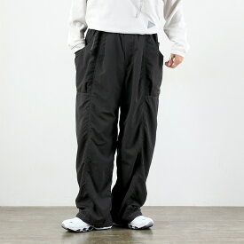 AND WANDER（アンドワンダー） クリンクル ナイロン パンツ / メンズ 大きめ ゆったり 撥水 アウトドア crinkled nylon pants