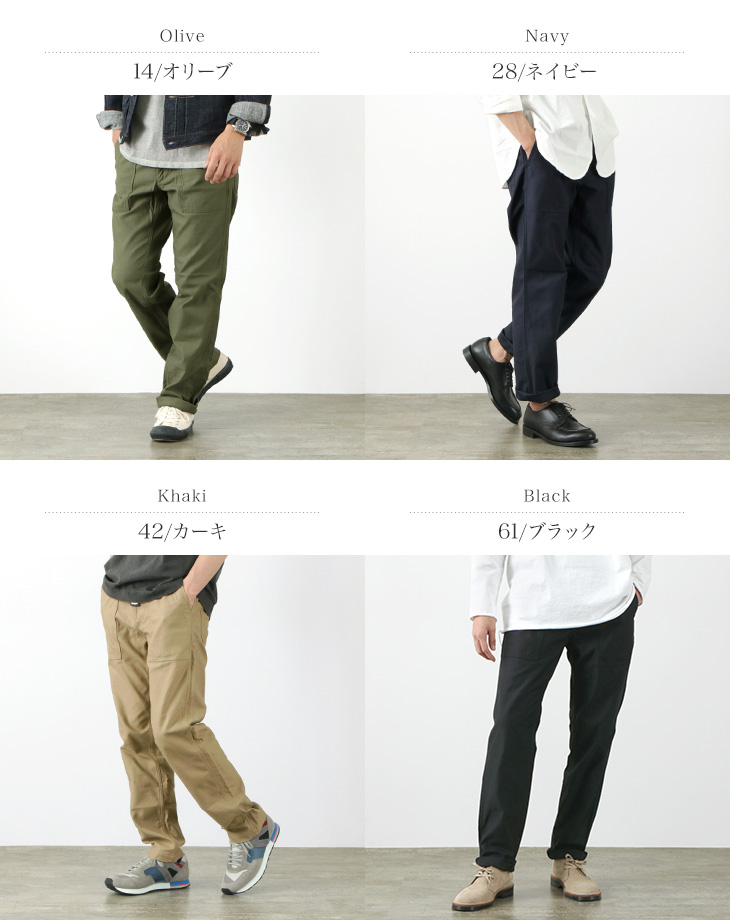 FOB FACTORY（FOBファクトリー） F0431 ベイカーパンツ ベーカー ファティーグパンツ ワークパンツ メンズ  日本製 BAKER PANTS ＲＯＣＯＣＯ attractive clothing