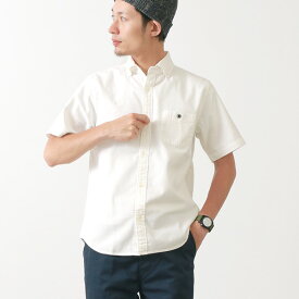 BARNS (バーンズ) カラー別注 オックス ショートスリーブ ボタンダウンシャツ / 半袖 / メンズ 日本製 / BR-5266 / OXFORD S/S BD SHIRT