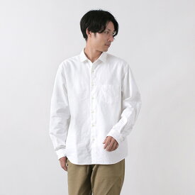 ROCOCO（ロココ） アメリカンオックス ワイドシャツ レギュラーカラー / ルーズフィット / メンズ / 長袖 無地 / 日本製 / pl3