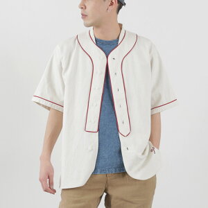 FOB FACTORY�iFOB�t�@�N�g���[�j F3490 �x�[�X�{�[�� �V���c / ���� �����Y �f�j���V���c �� ���B���e�[�W ���{�� BASE BALL SHIRT