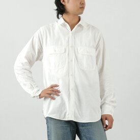 FOB FACTORY（FOBファクトリー） F3496 オックス ワークシャツ / メンズ 長袖 綿 コットン 日本製 OX WORK SHIRT