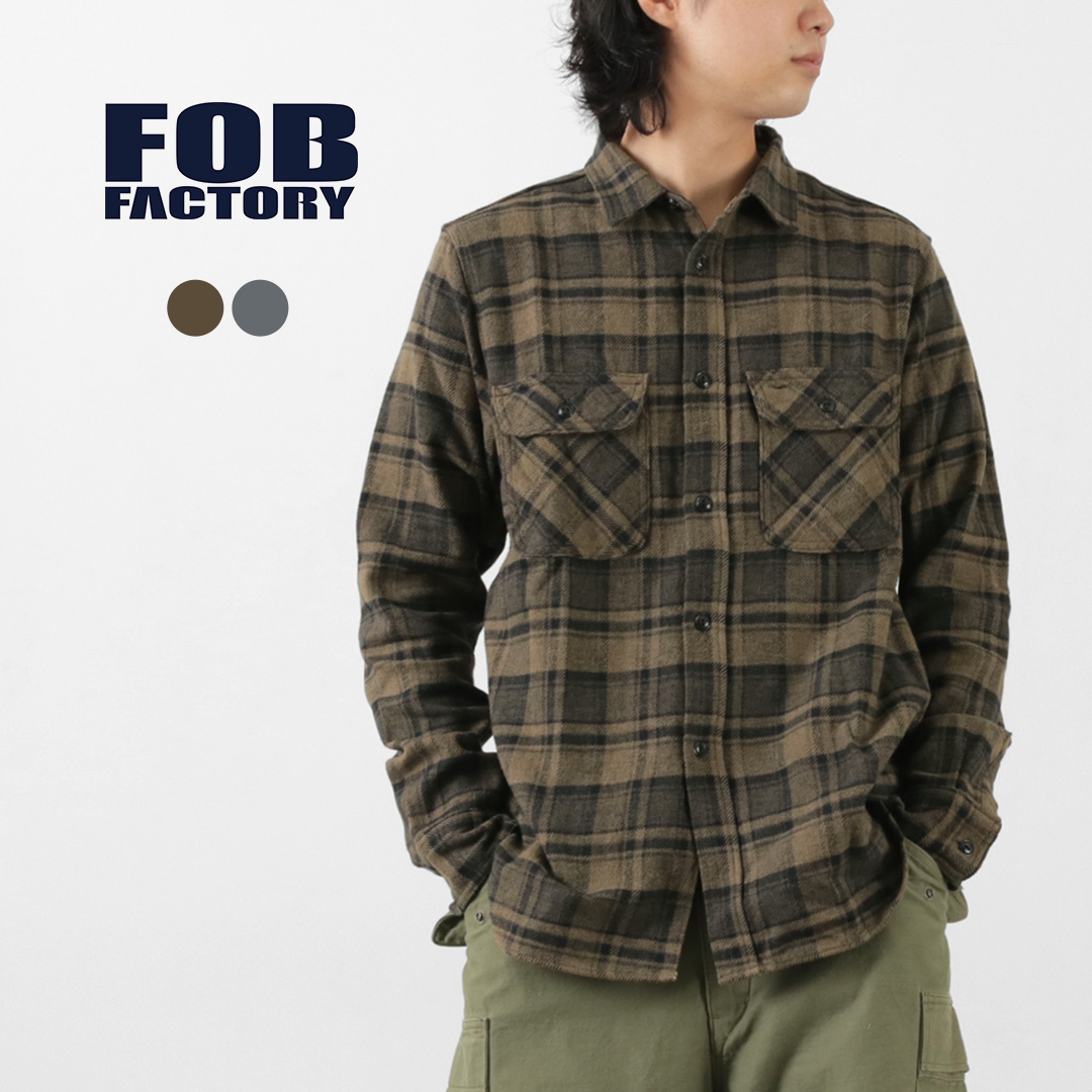 FOB FACTORY ワークシャツ-