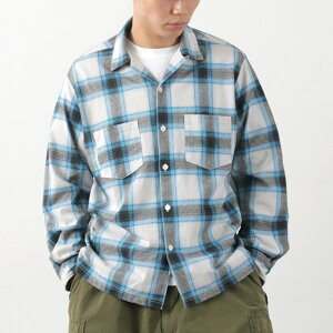 y30OFFzGOOD ONiObhIj J[ʒ Iu OX[u I[vVc / Y i  Rbg  `FbN OMBRE L/S OPEN SHIRTyZ[z