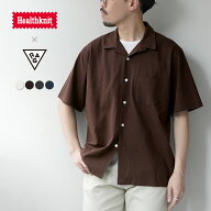 HEALTHKNIT（ヘルスニット）×RAG 別注 半袖 オープンカラーシャツ オープンエンド ドライジャージ 抗菌…