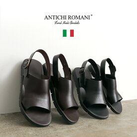 ANTICHI ROMANI（アンティーキロマーニ） レザーサンダル / メンズ / オープントゥ / コンフォートサンダル / イタリア製