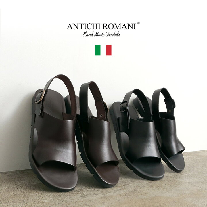 楽天市場】ANTICHI ROMANI（アンティーキロマーニ） レザーサンダル 